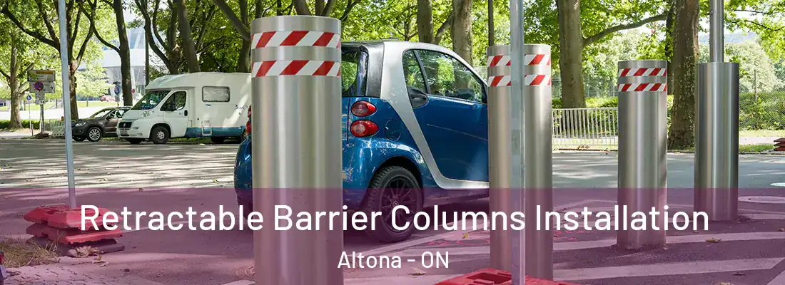  Retractable Barrier Columns Installation Altona - ON